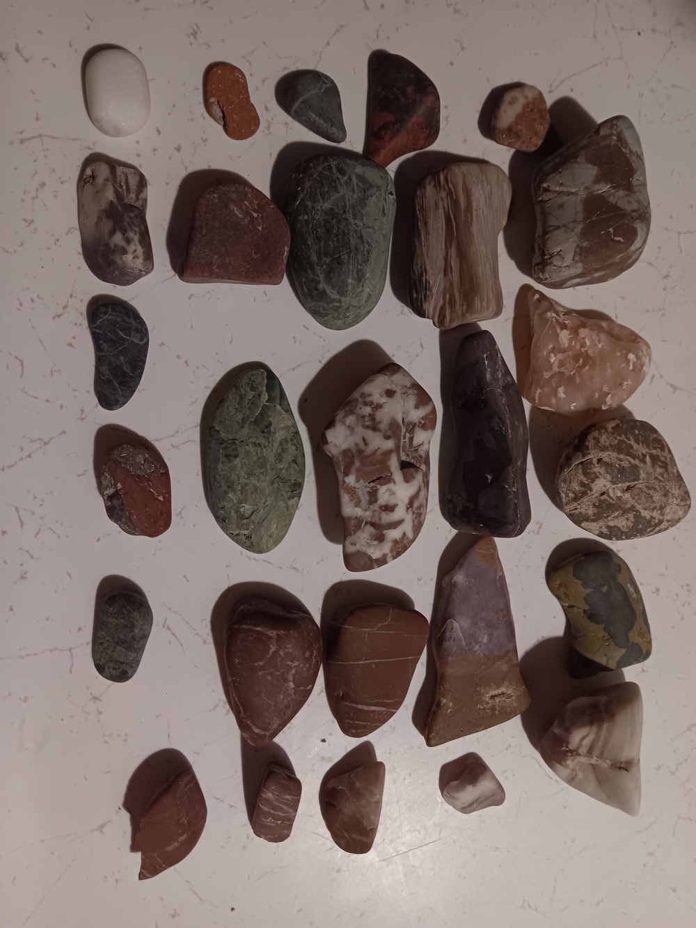 Decorative Polished  Stones - Natural Multicolor Home Accents